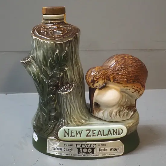 Jim Beam New Zealand kiwi decanter, no contents