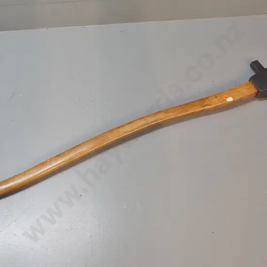 vintage wood-handled adze - cast iron marked Hibernia, 1230, unknown maker, Sheffield. L-920