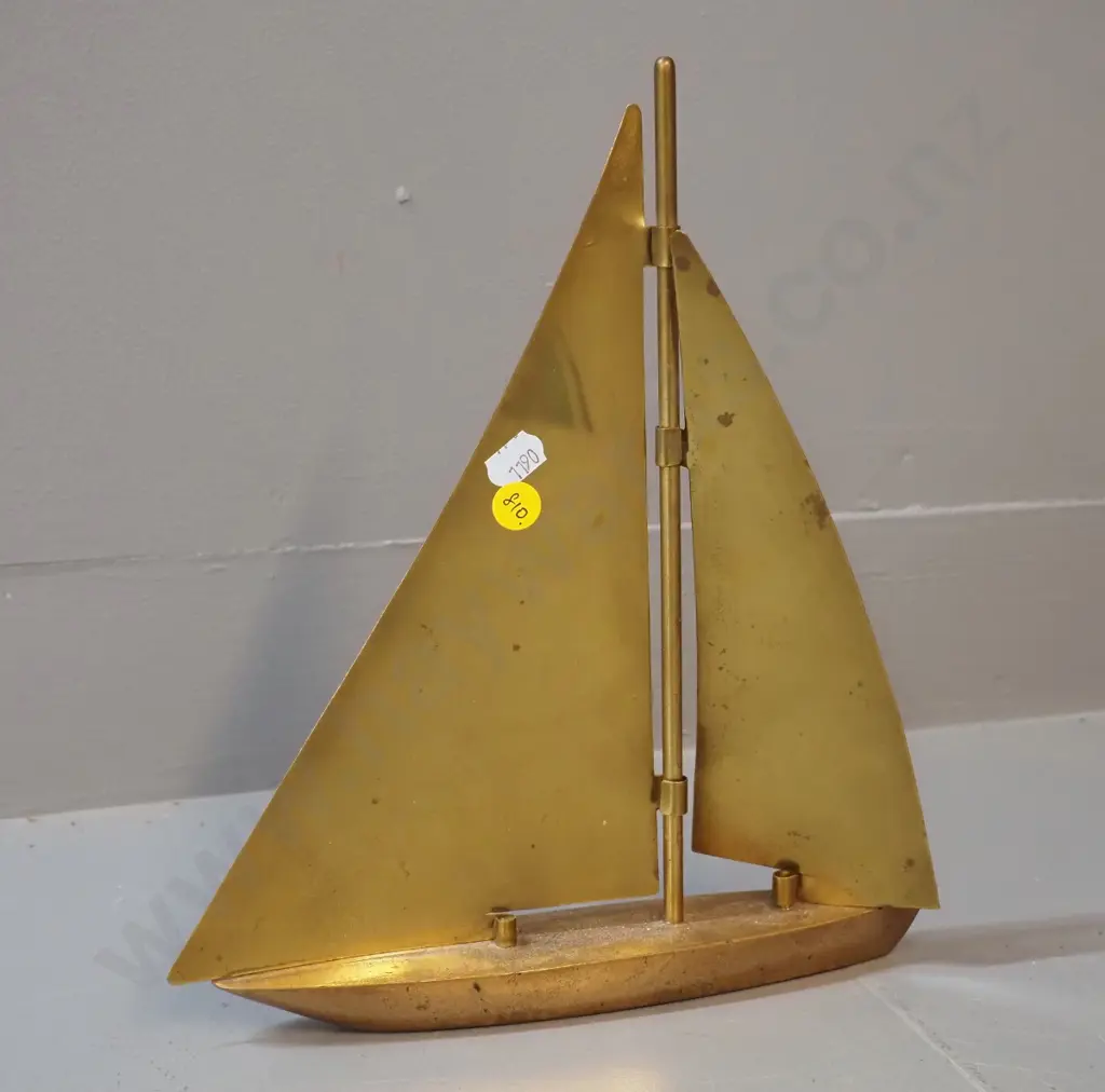 brass ornamental yacht H-270 L-240 Image 1++