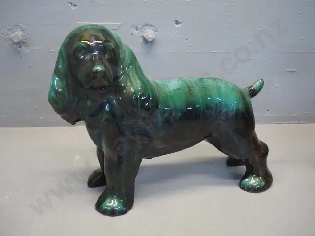 Blue Mountain pottery large spaniel dog figure H280 L370 Image 1++