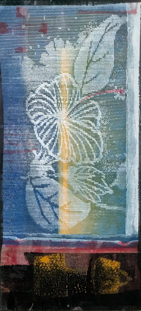 Janet de Wagt - acrylic on board - abstract items H-180 W-400 Image 1++