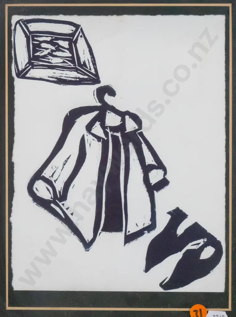 Lisa Beech - framed linocut H-220 W-170 Image 1++