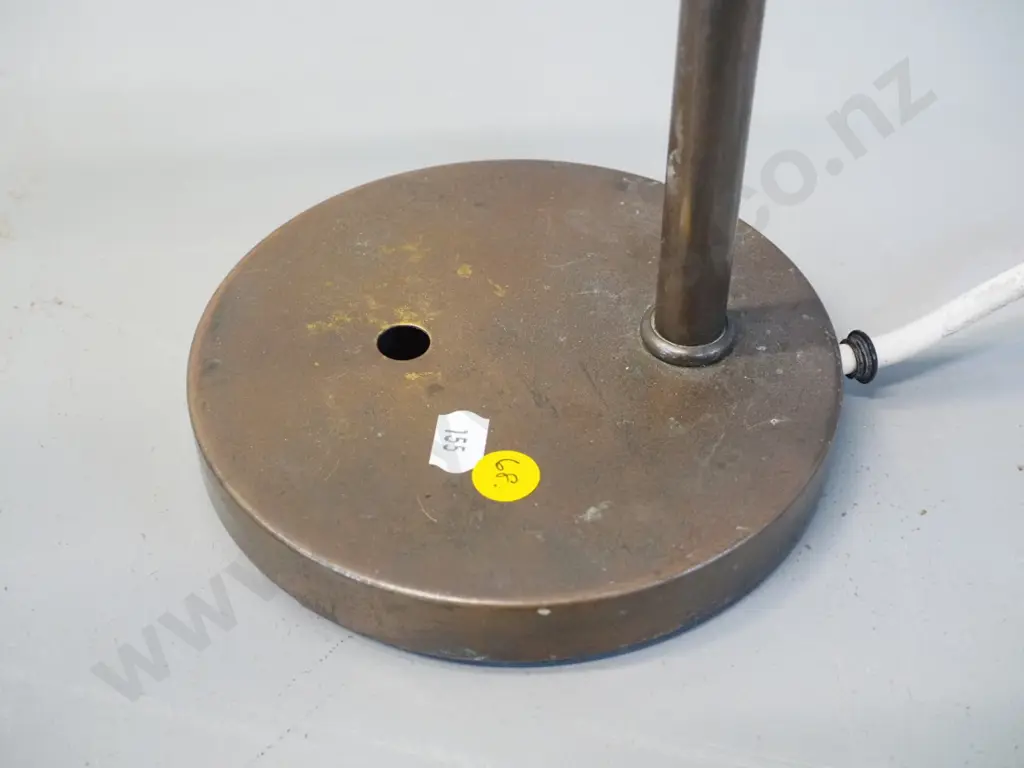 vintage industrial style goose-neck desk or work lamp - pitting and finish loss. Shade D-155, height as photographed 440 Image 1++