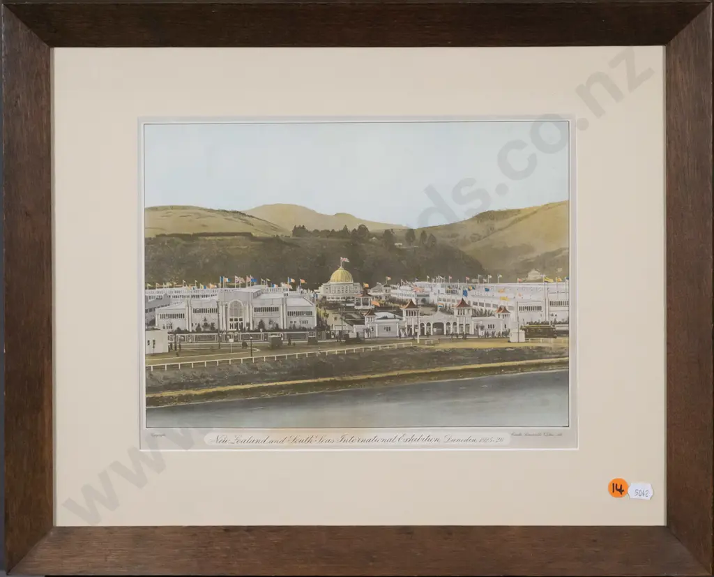 framed print  - NZ & South Seas International Exhibition 25-26 H-230 W-300 Image 1++