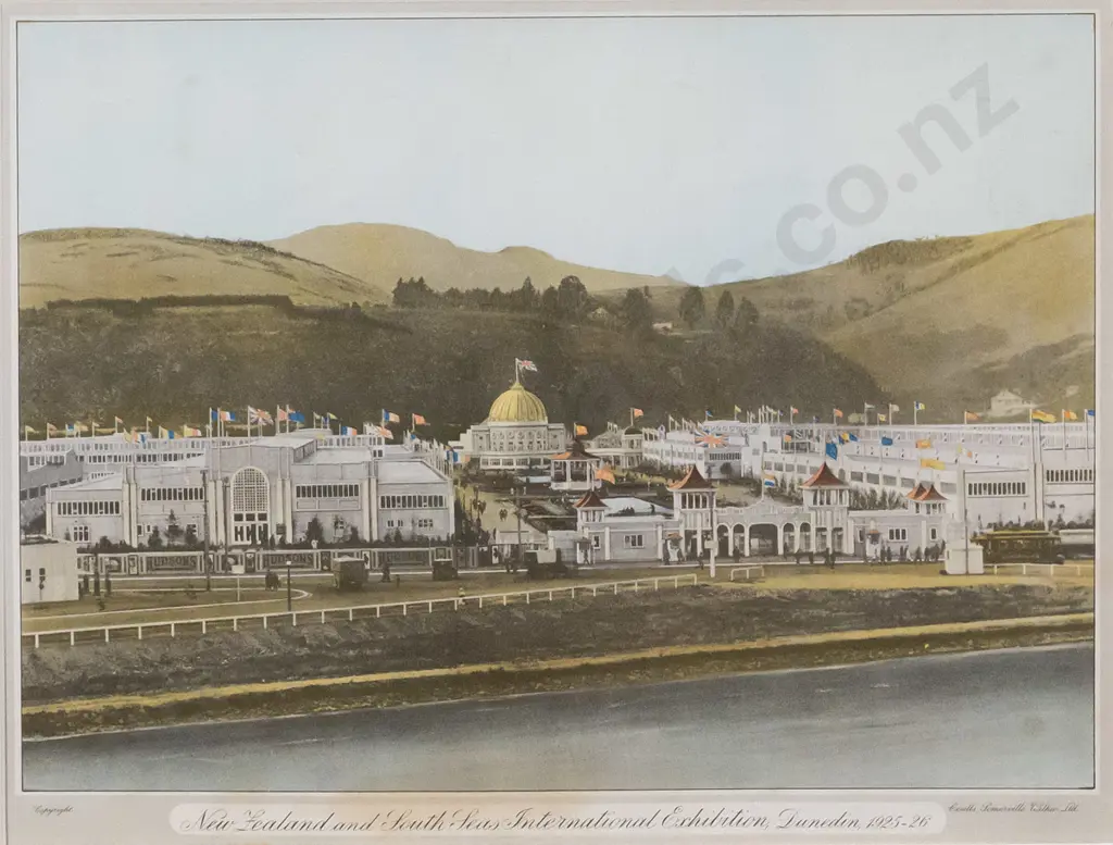 framed print  - NZ & South Seas International Exhibition 25-26 H-230 W-300 Image 1++