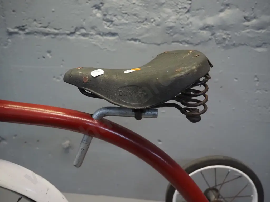 Tri-Ang child's trike in restorer's condition - no grips, one missing hub cap, paint damage etc. H-780 L-850 W-510 Image 1++