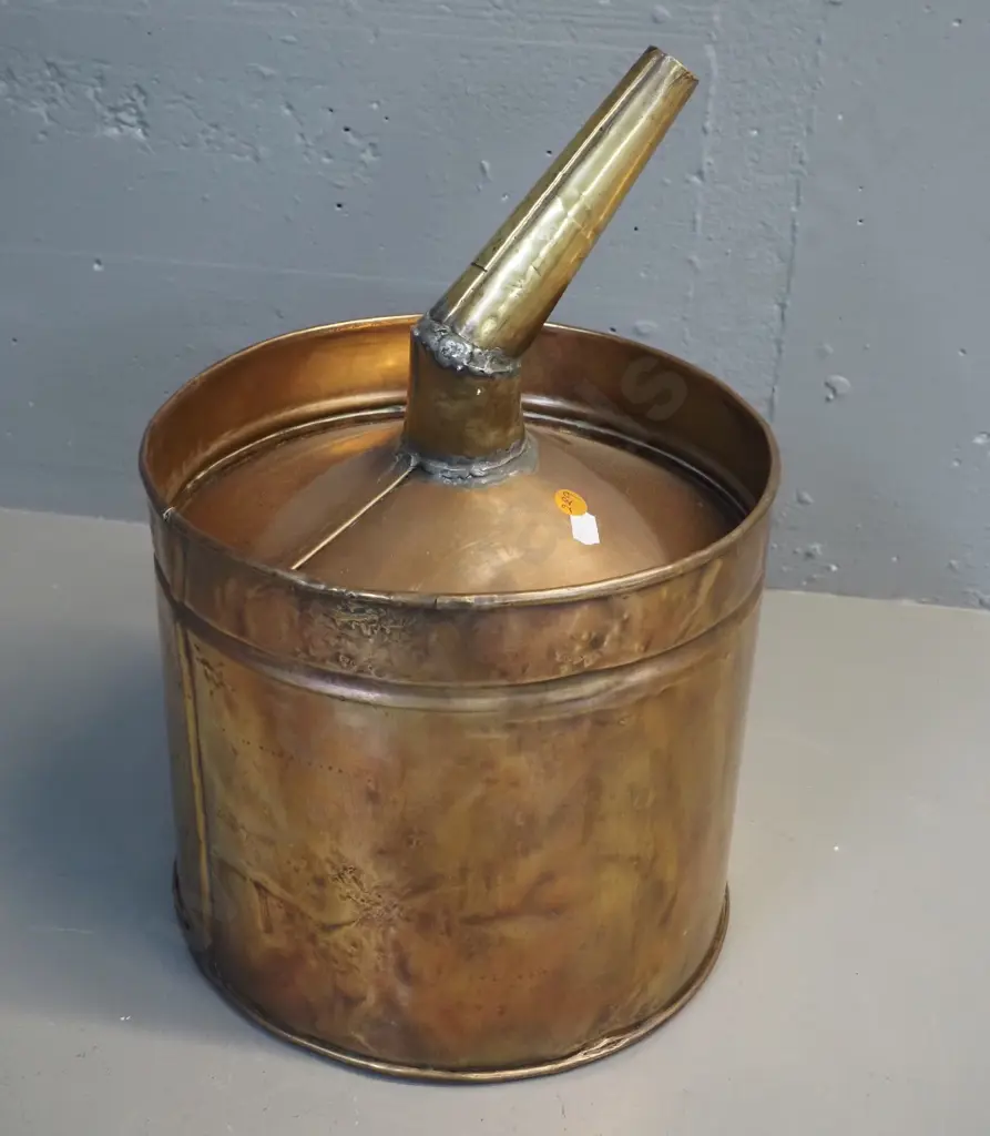 brass and copper funnel / filler with fine mesh filter H-400 Diameter 255 Image 1++