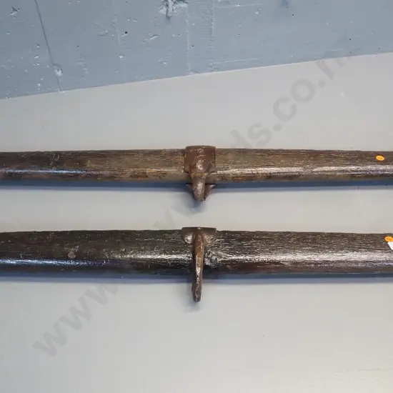 2 vintage swingle trees - both L-990
