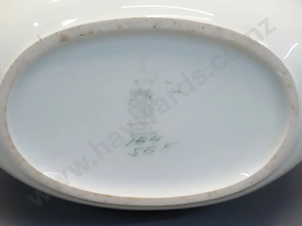 large (Royal Copenhagen?) sailing ship motif vase H-220 W-210 Image 1++