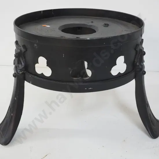 vintage black finished 3-footed stand for a copper H-320 D-370