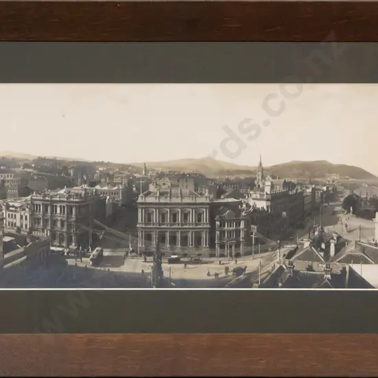 framed black and white photograph - Dunedin H-220 W-550 (very slight foxing)