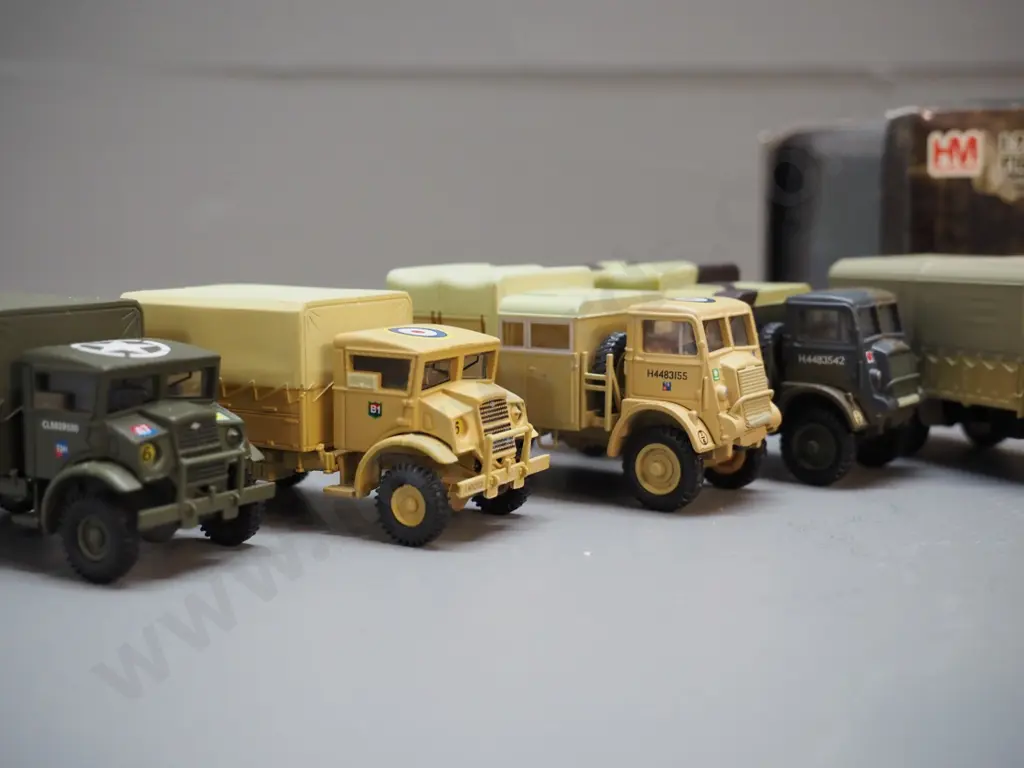 19 unboxed model military vehicles - all Oxford - and 2 boxed German models, one 1:48, one 1:72 Image 1++