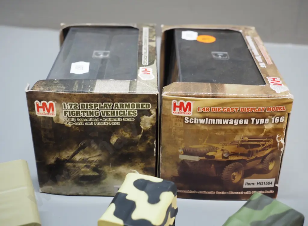 19 unboxed model military vehicles - all Oxford - and 2 boxed German models, one 1:48, one 1:72 Image 1++