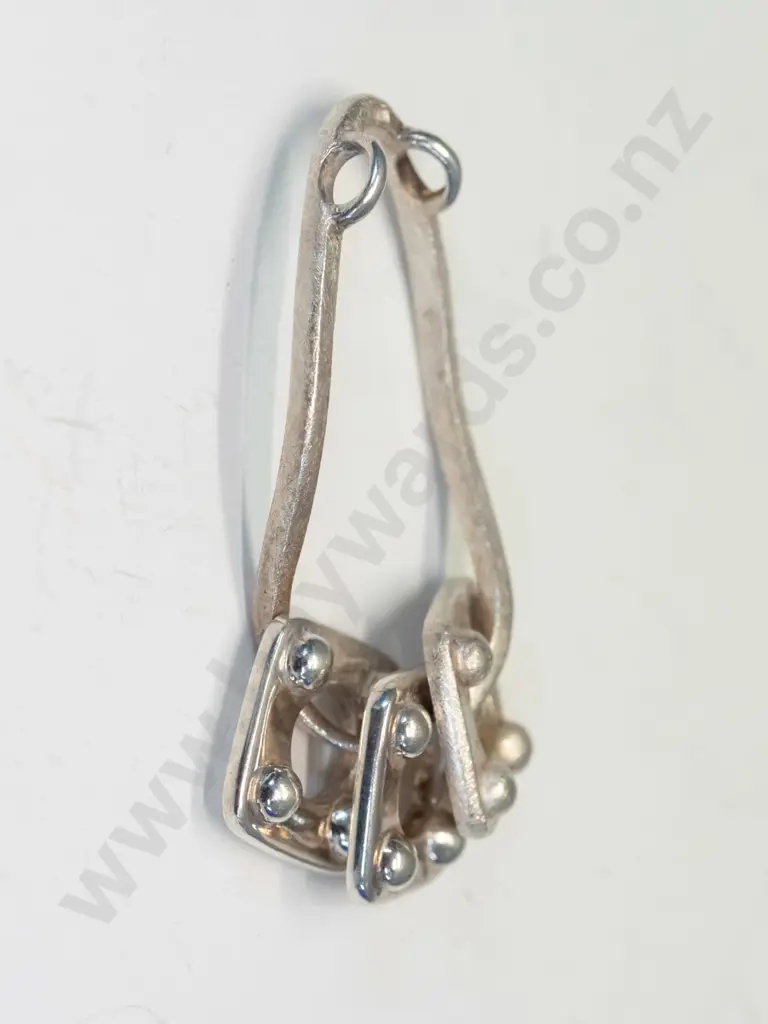 silver handcrafted necklace - no chain stamped 925 Image 1++