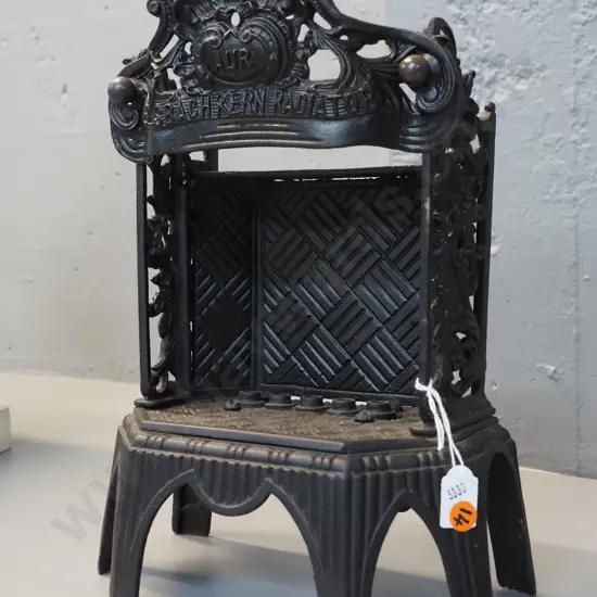 vintage cast iron Welsbach Kern Radiator small gas heater H-330 W-230 D-140