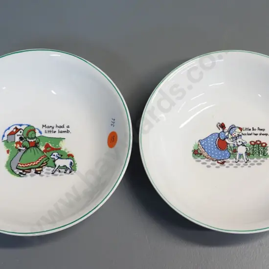 2 Crown Lynn 'Nursery Tale' bowls D-160