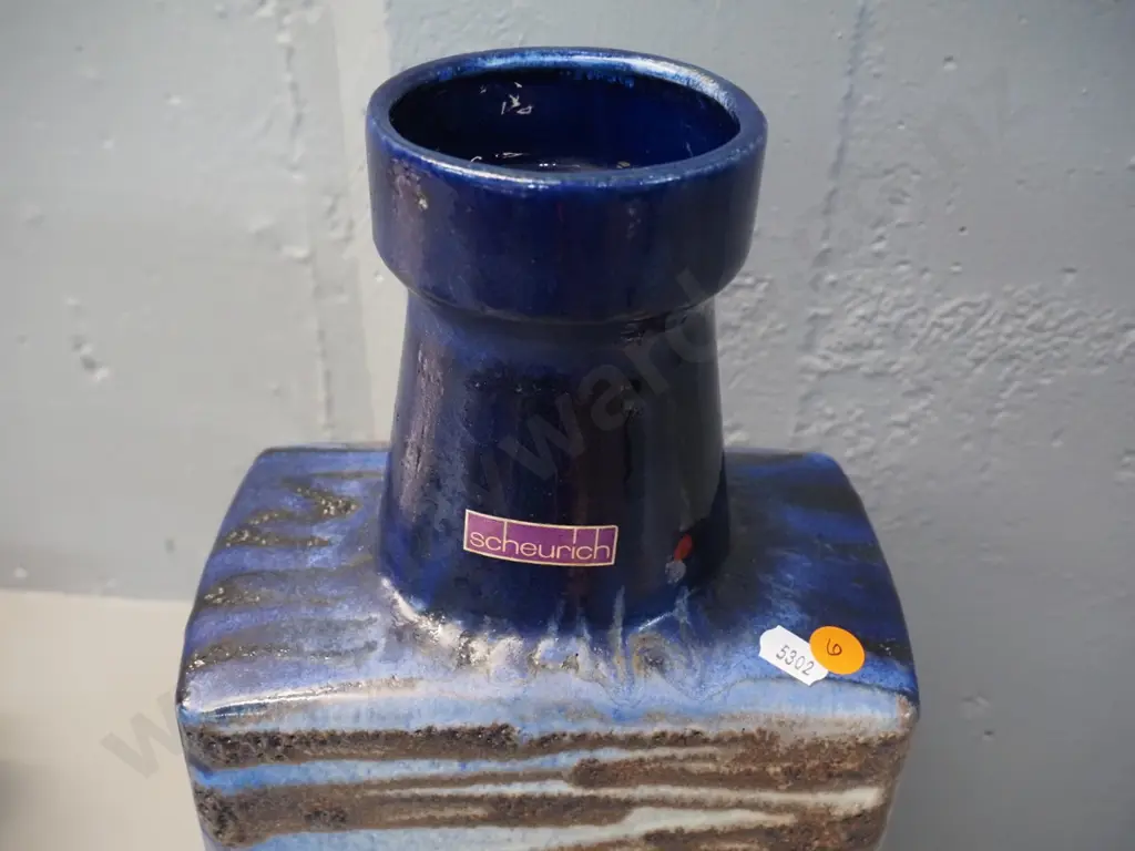 Scheurich German large slab pottery vase H-490 W-180 D-120 Image 1++