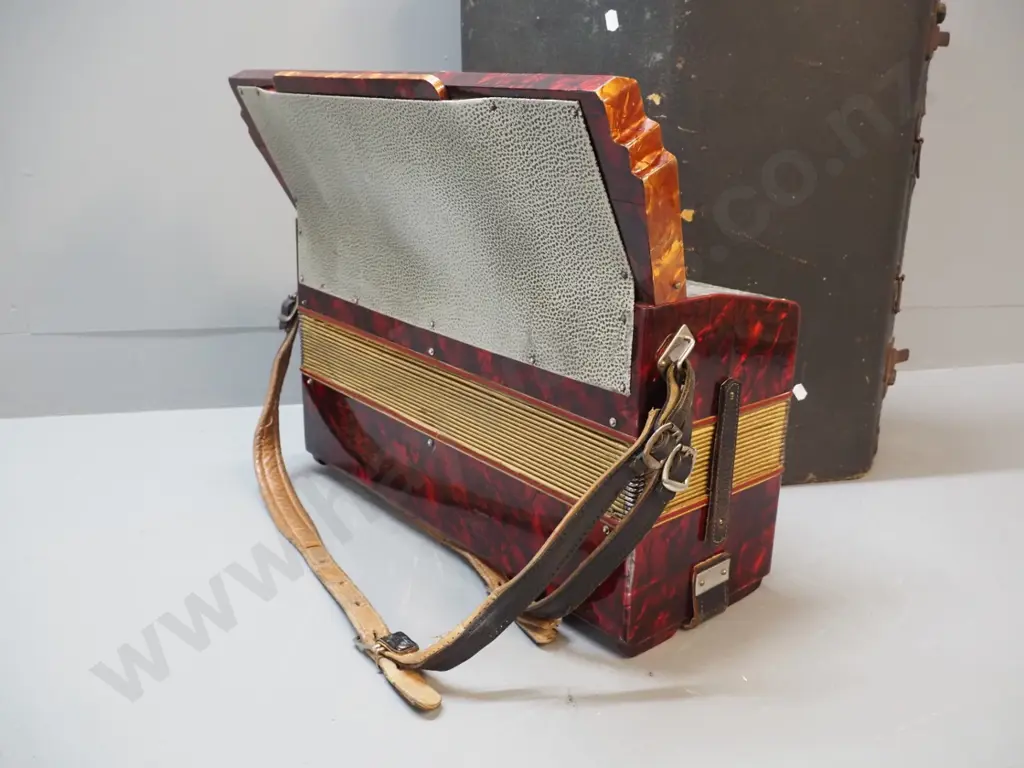Pietro piano accordion - a few keys lifted. With case Image 1++
