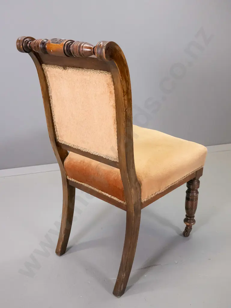 reproduction mahogany rope-edge double pedestal extending dining table w/brass feet, 6 vintage ornately carved mahogany Image 1++