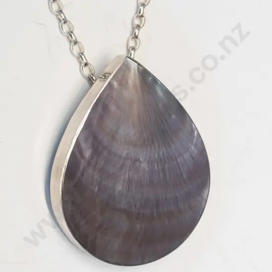 mother of pearl necklace all stamped 925