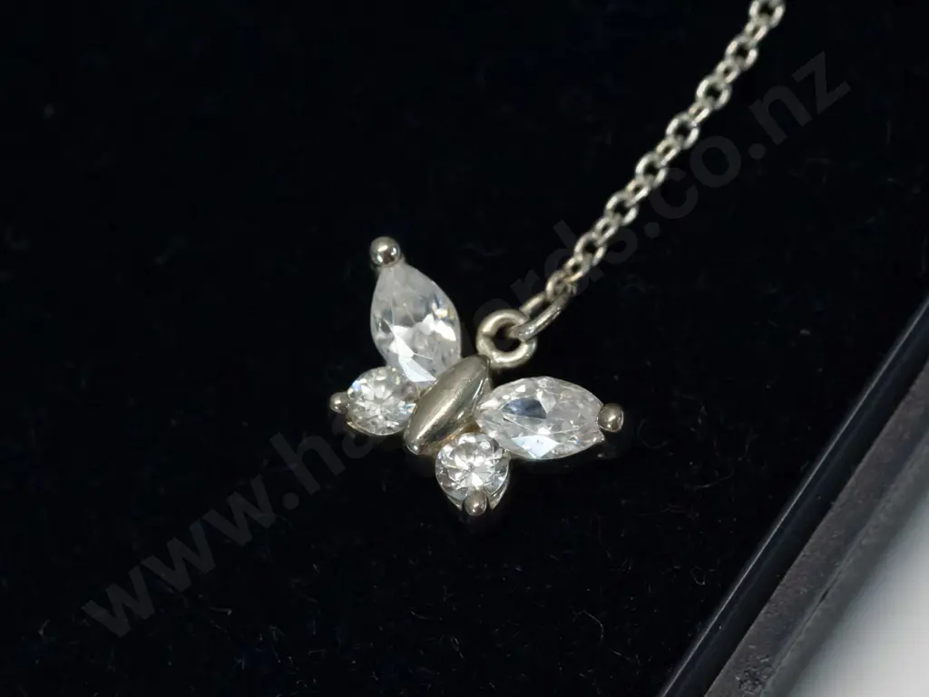 silver butterfly earrings stamped 925 Image 1++
