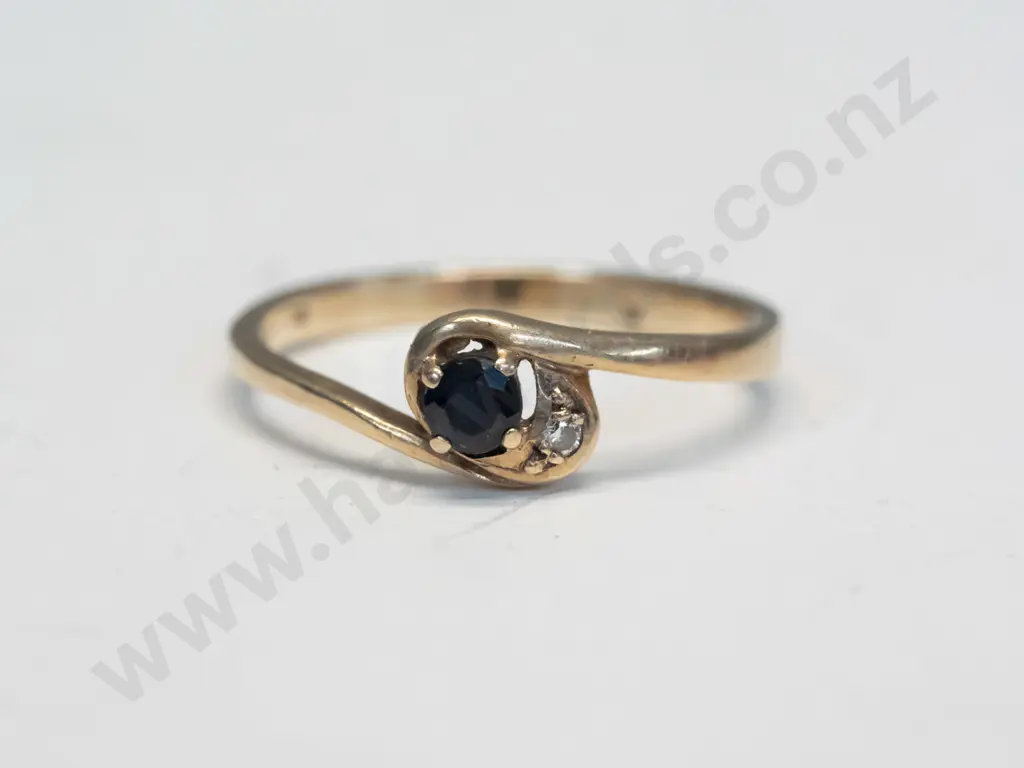 sapphire ring stamped 375 Image 1++