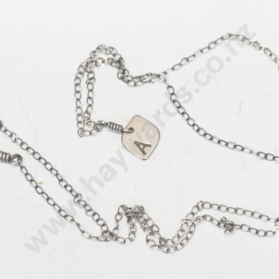 silver necklace stamped 925