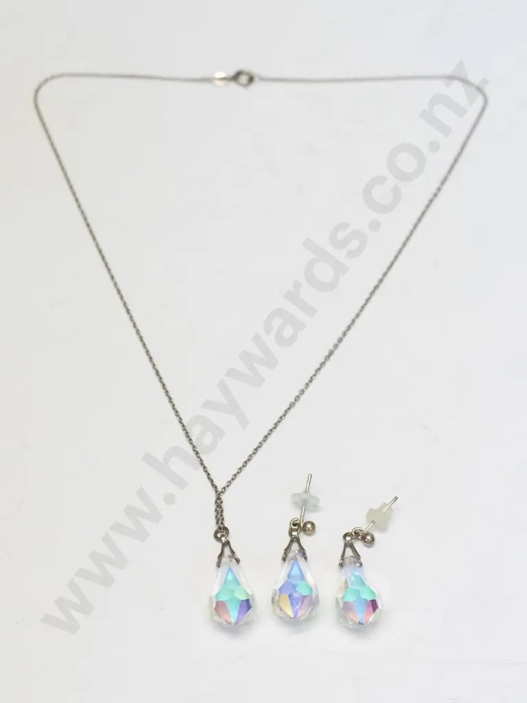 crystal necklace & earrings Image 1++