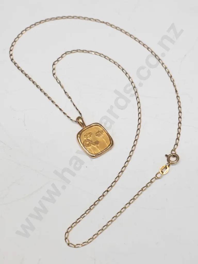gold necklace stamped 925 Image 1++