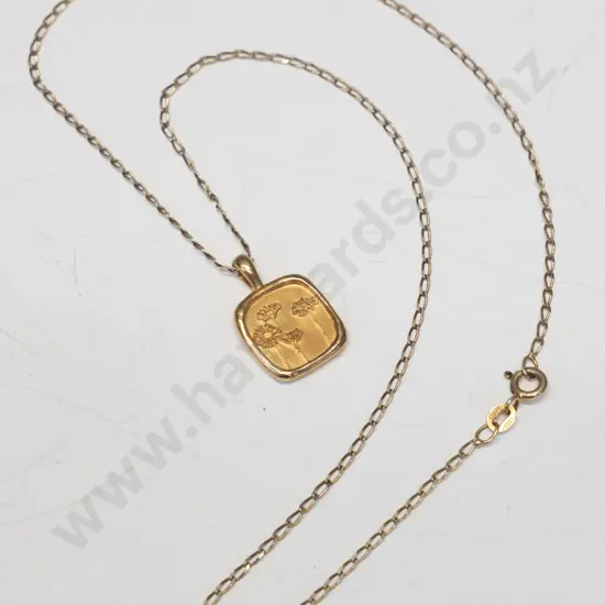gold necklace stamped 925