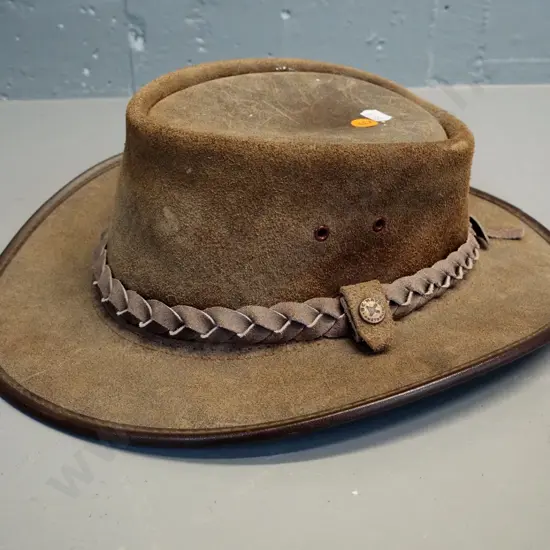 Australian BC (Bill Conner) Hats suede leather stockman's hat