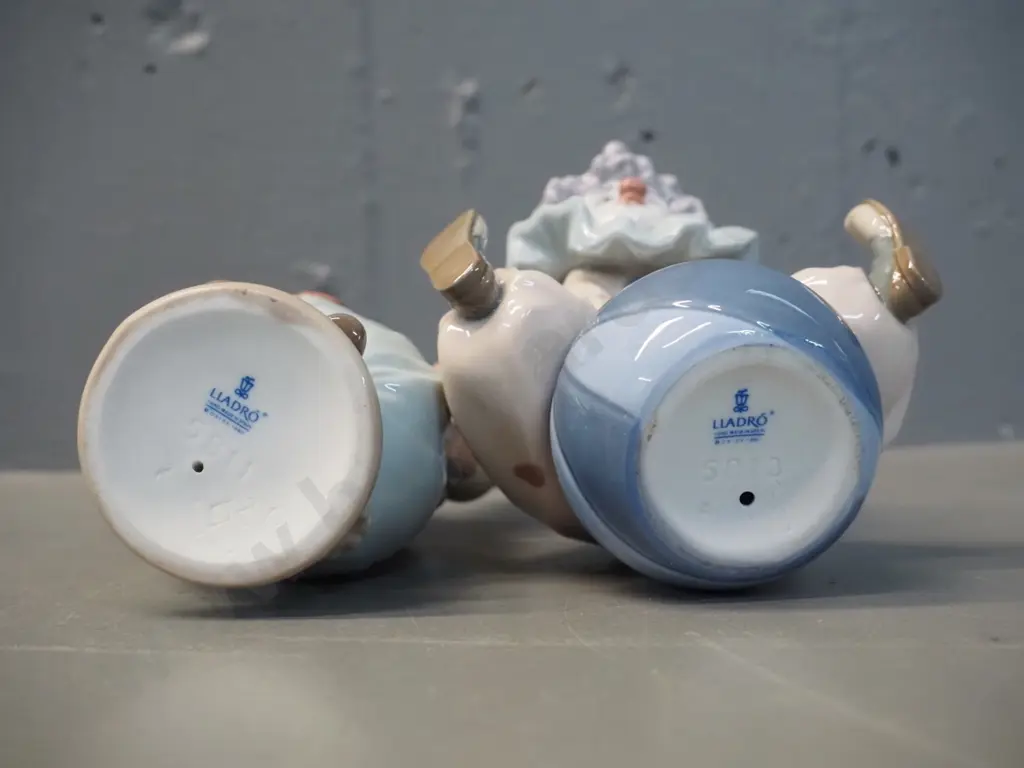 2 Lladro clown figurines - each approx. H-200 Image 1++