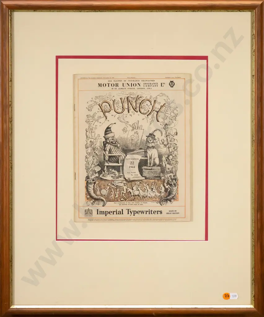 framed Punch magazine November 22 1944 H-280 W-220 Image 1++