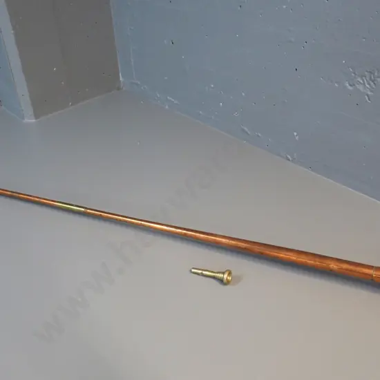 long copper hunting horn with spare mouthpiece L-1300