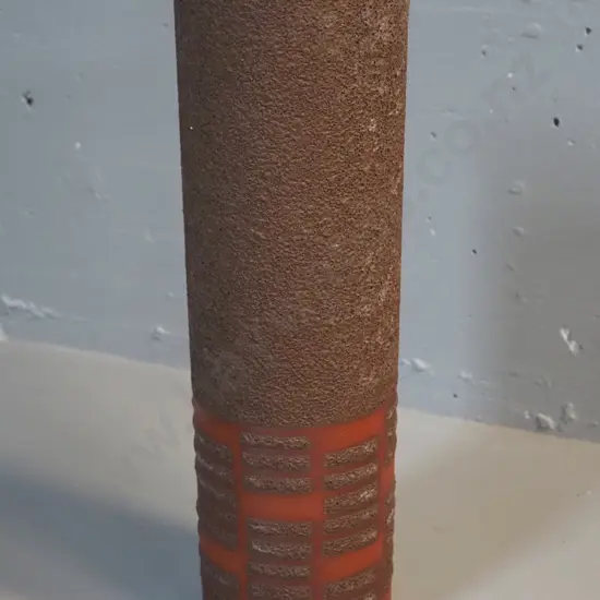 German pottery tall cylindrical vase H-400