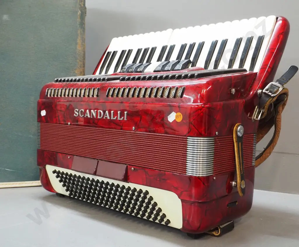 Scandalli Italian piano accordion with case Image 1++