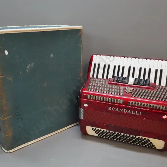 Scandalli Italian piano accordion with case