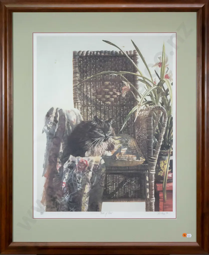 Paul Coney '92 - framed ltd edition print 398/500 "Pride of Place" H-580 W-450 (slight foxing) Image 1++
