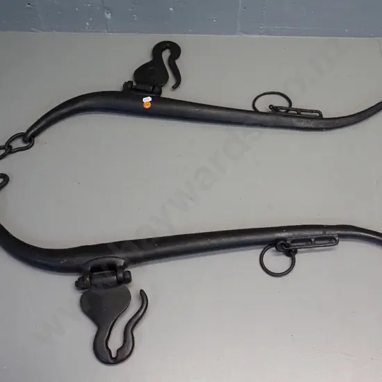 pair vintage horse hames - marked Cornstalk Brand, England - L-810