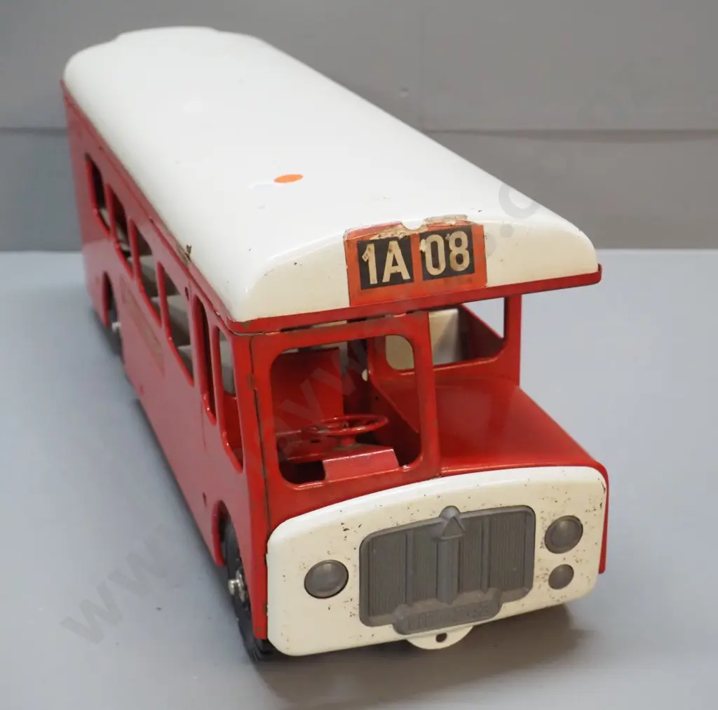 large Triang toy London Transport bus -  no maker's marks, minor paint loss and tape residue H210 L575 W160 Image 1++