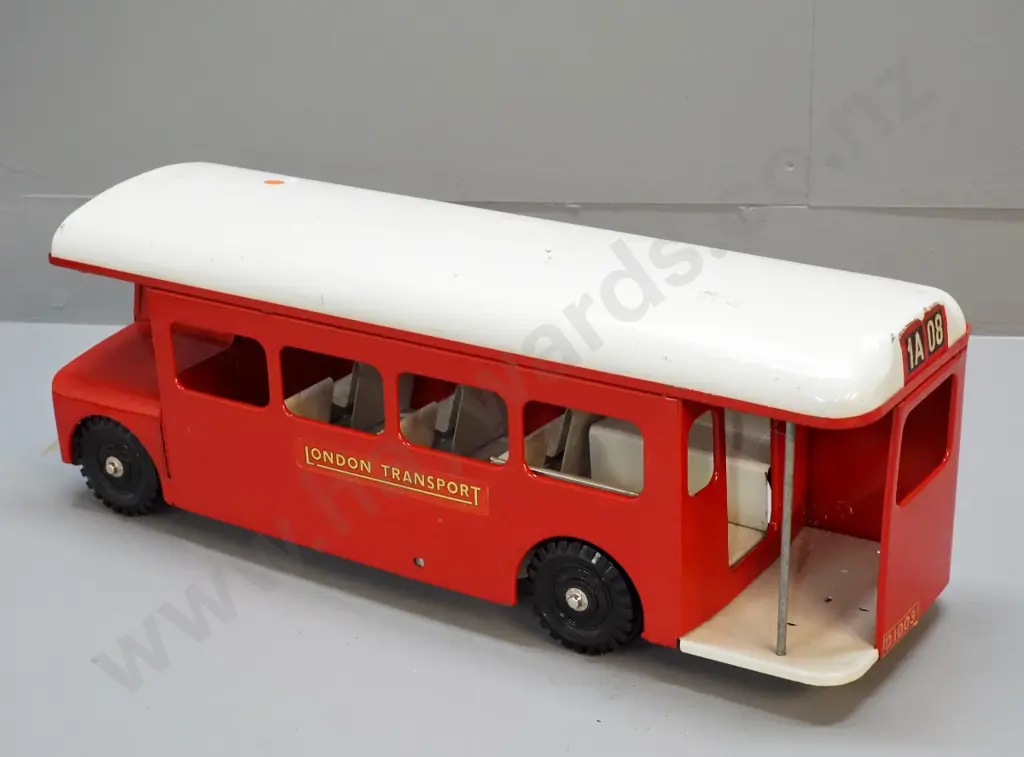 large Triang toy London Transport bus -  no maker's marks, minor paint loss and tape residue H210 L575 W160 Image 1++