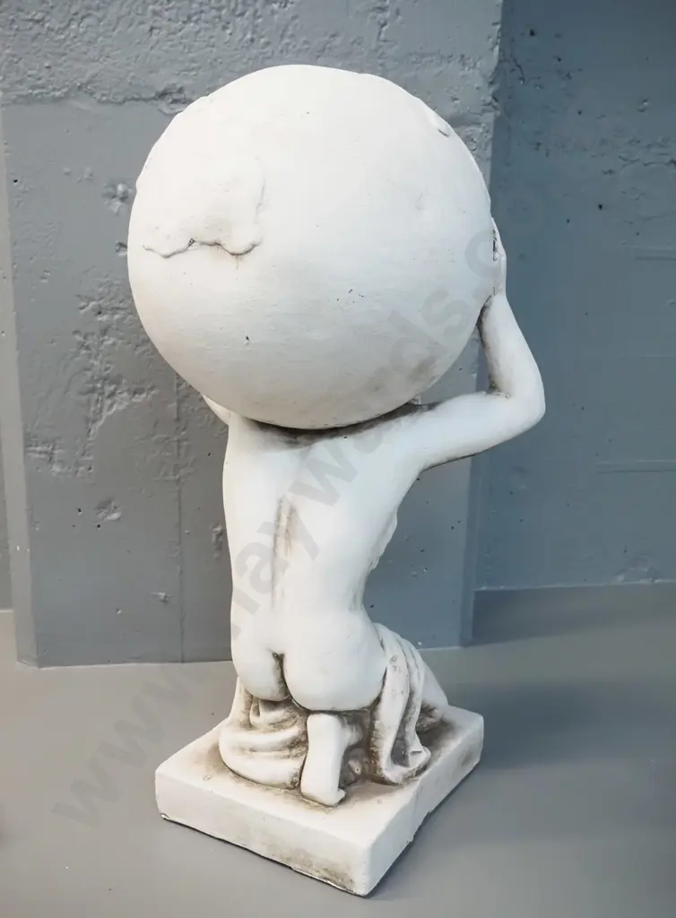 composite classical style Atlas figure with aged finish H-580 W-300 Image 1++