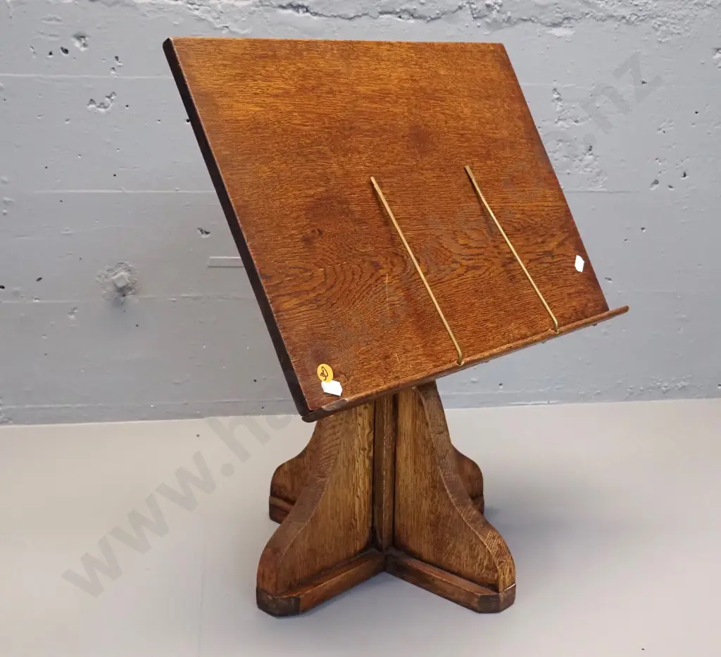 oak book stand with tilt adjustment H-540 W-410 Image 1++