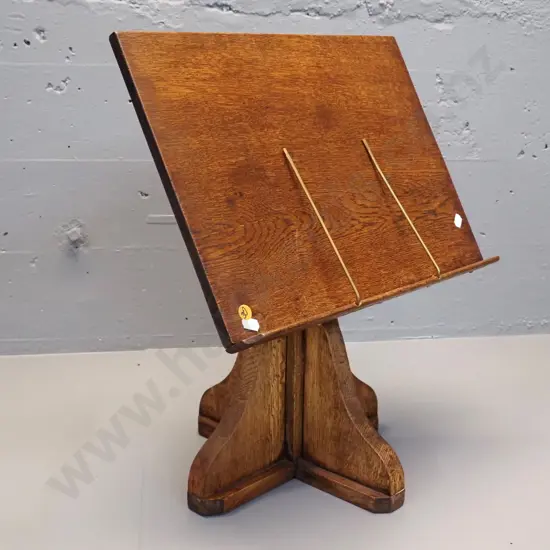 oak book stand with tilt adjustment H-540 W-410