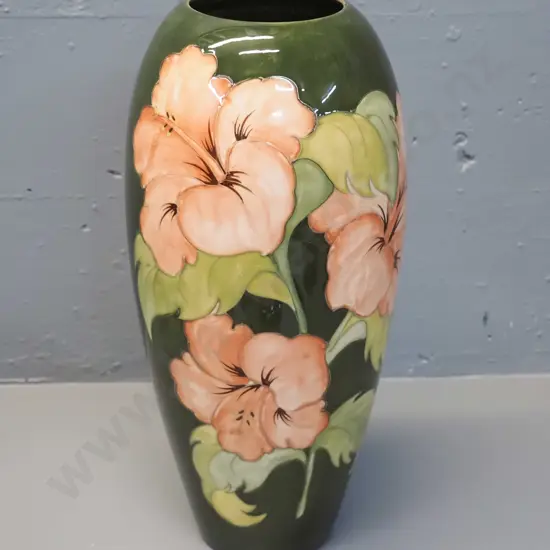 large Moorcroft vase - some crazing. H-380