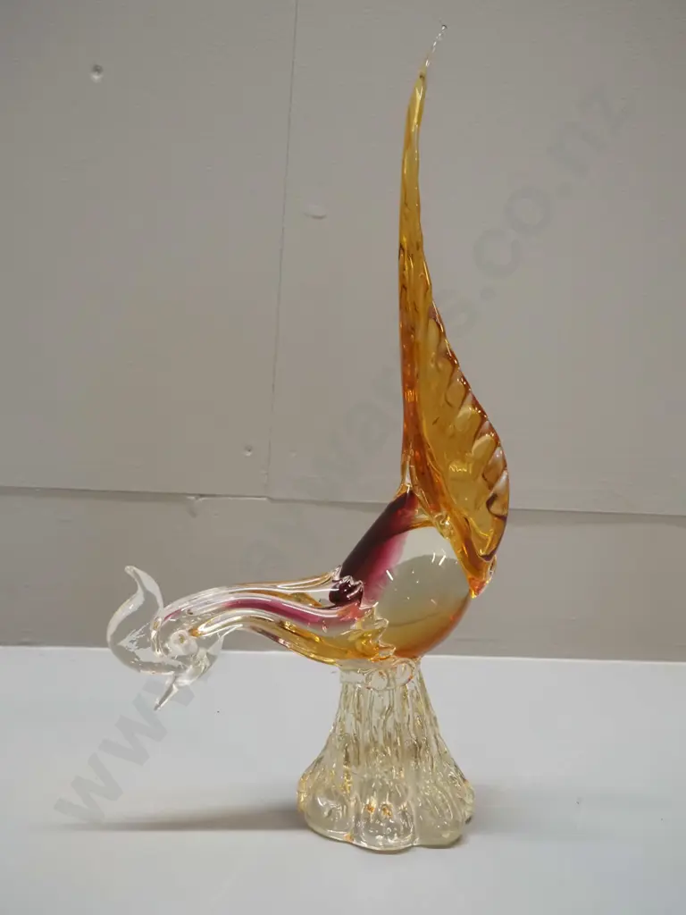 large heavy Murano glass rooster H-400 W-200 Image 1++