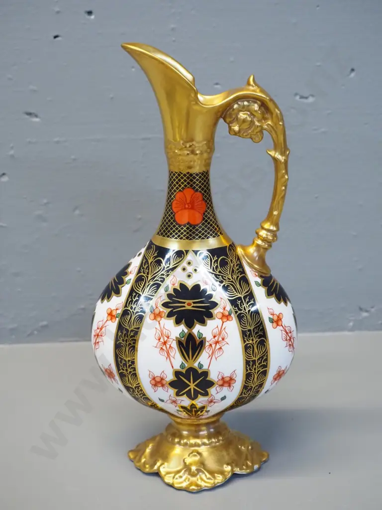 Royal Crown Derby imari pattern ewer jug vase H-260 Image 1++