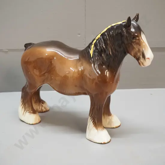Beswick brown draft horse figure H-220 L-270