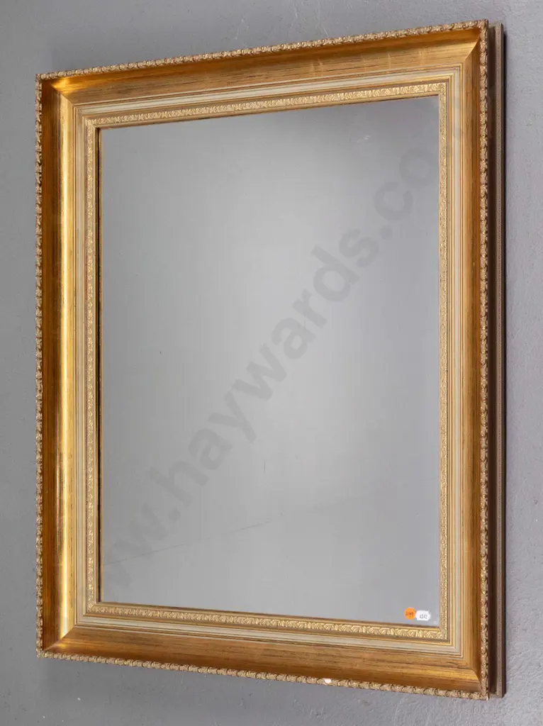 gilt framed wall mirror - small chip to frame H-780 W-630 Image 1++