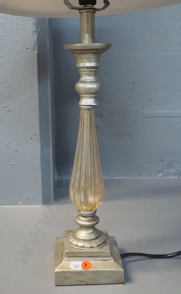 composite, metal and glass table lamp H-620 Image 1++